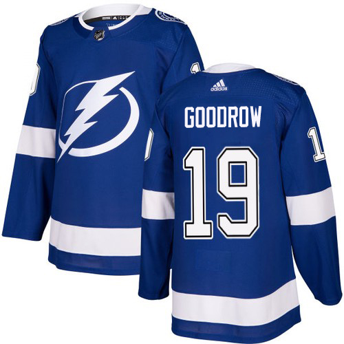 Adidas Tampa Bay Lightning #19 Barclay Goodrow Blue Home Authentic Youth Stitched NHL Jersey->youth nhl jersey->Youth Jersey